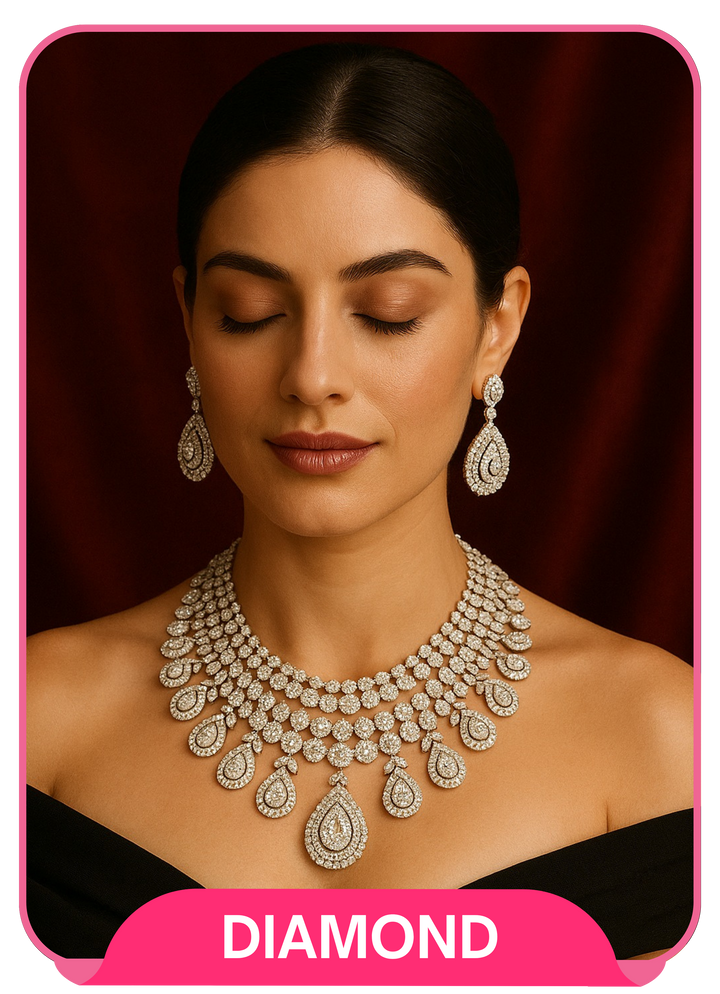 Diamond Necklace Sets