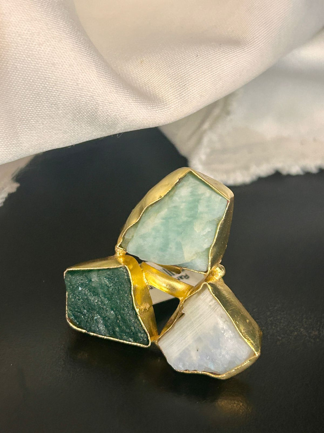 Raw Stone Adjustable Ring