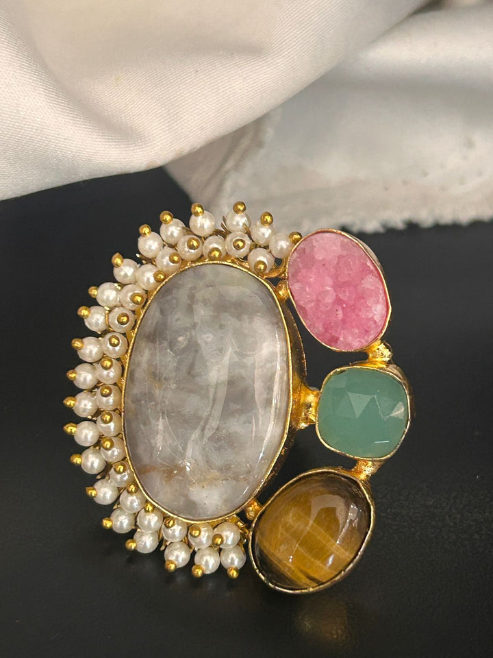 Multi-Stone Adjustable Statement Ring