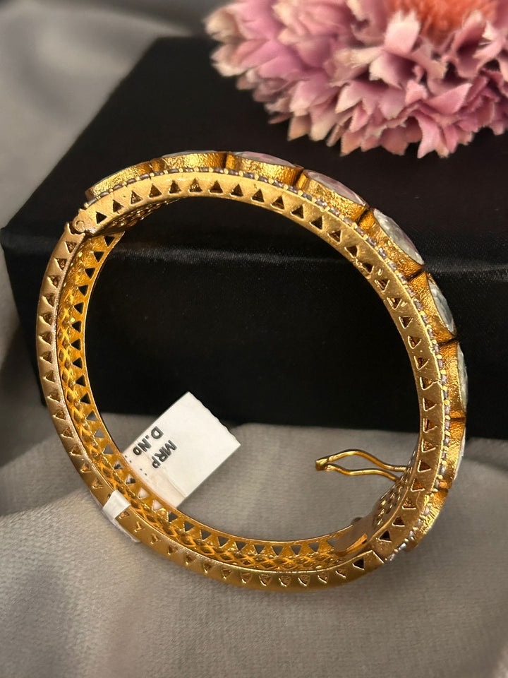 Classic Kundan CZ Openable Bracelet