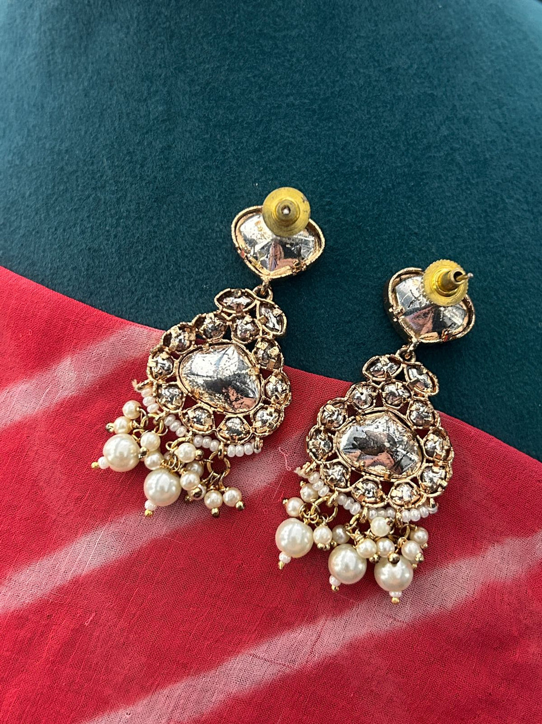 Royal Kundan Bridal Necklace Set with Pearls & Earrings