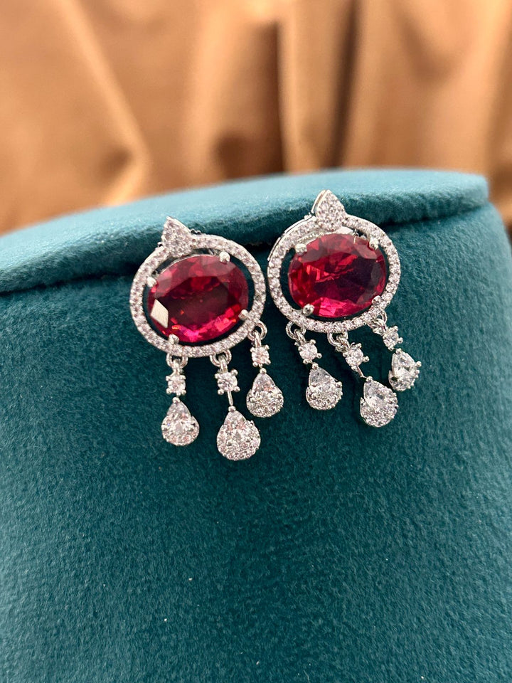 Garnet Glow Diamond Choker Set