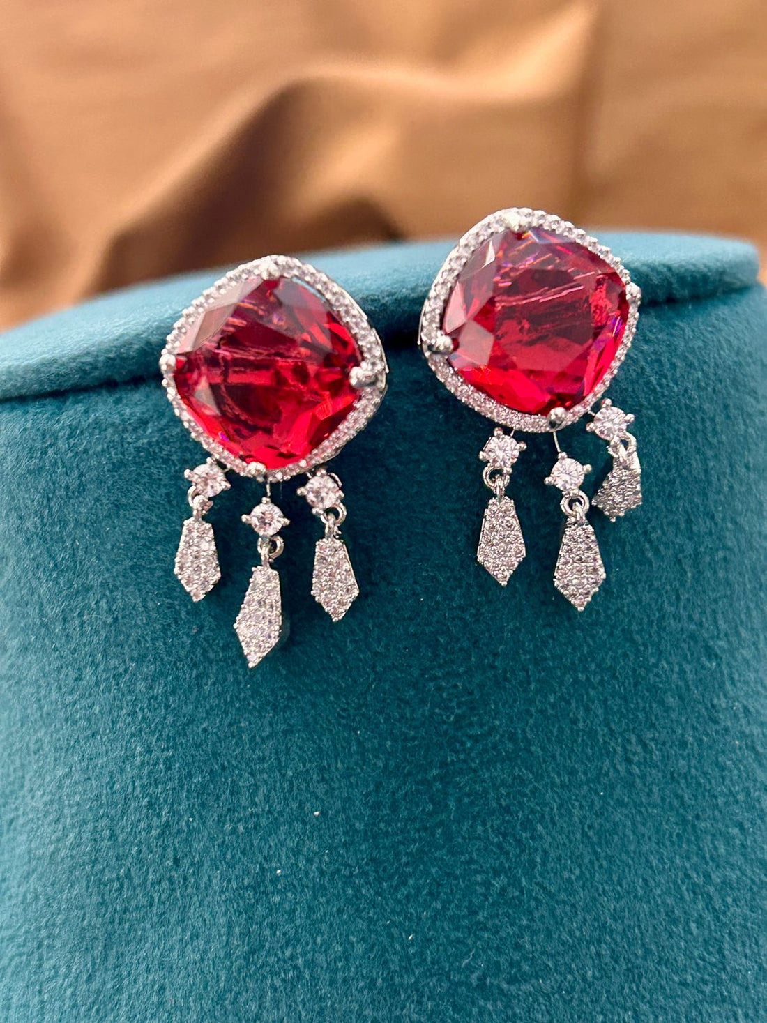 Triple Ruby Radiance Diamond Choker Set