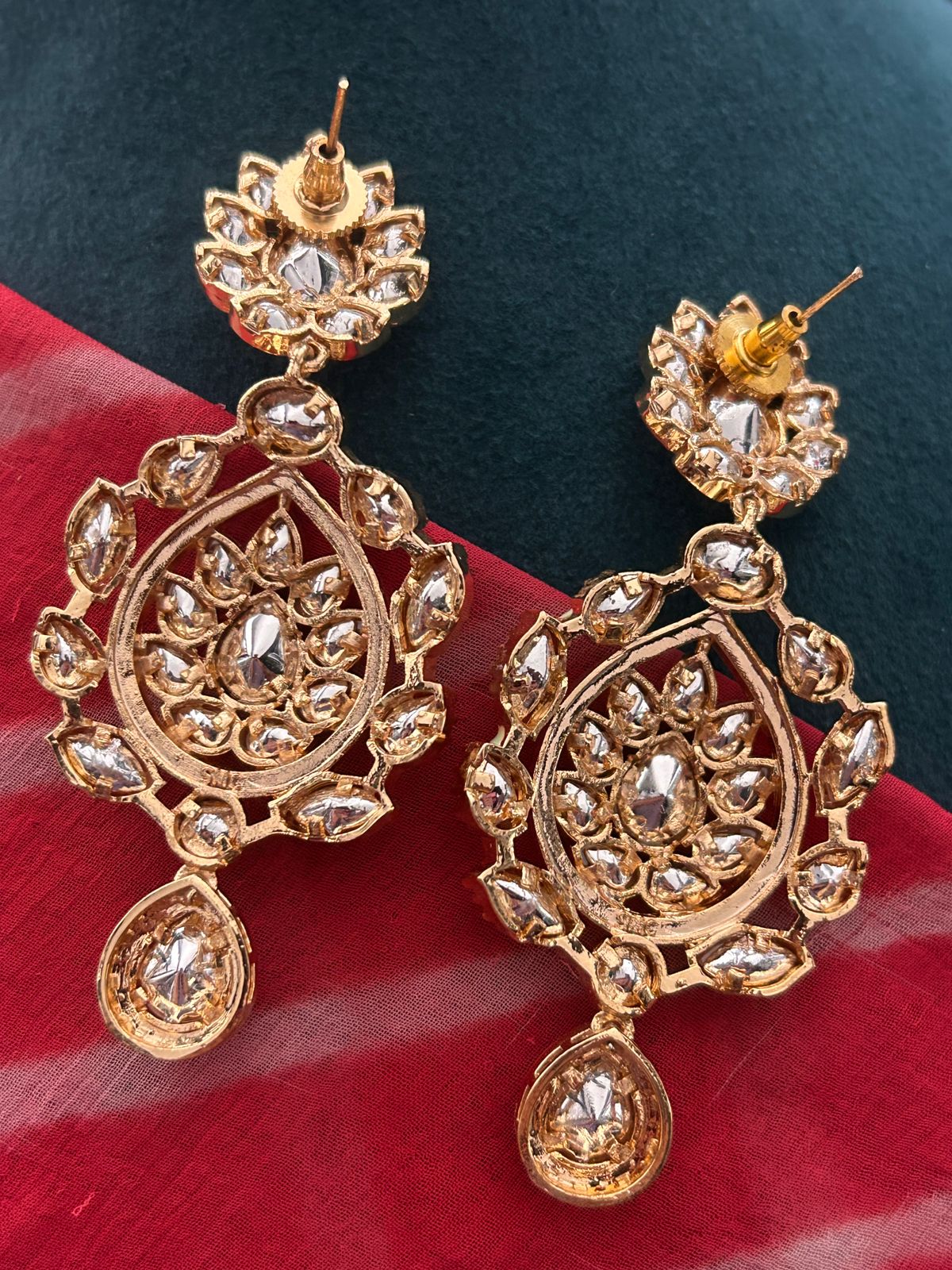 Elegant Mint Green & White Kundan Bridal Necklace Set with Earrings & Maang Tikka