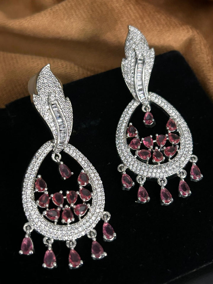 Ruby Drop Teardrop Earrings