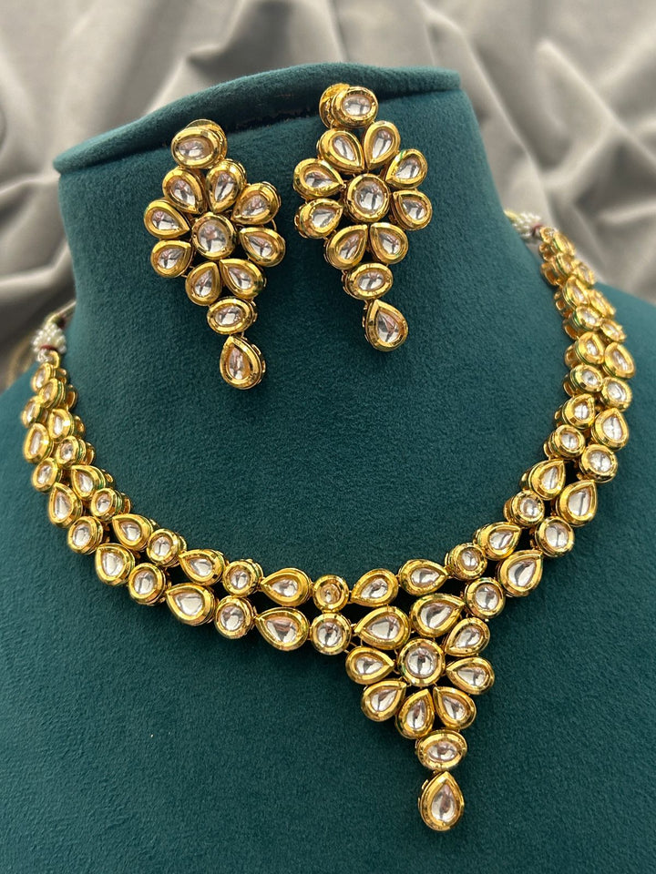 Golden Glow Traditional Kundan Necklace Set