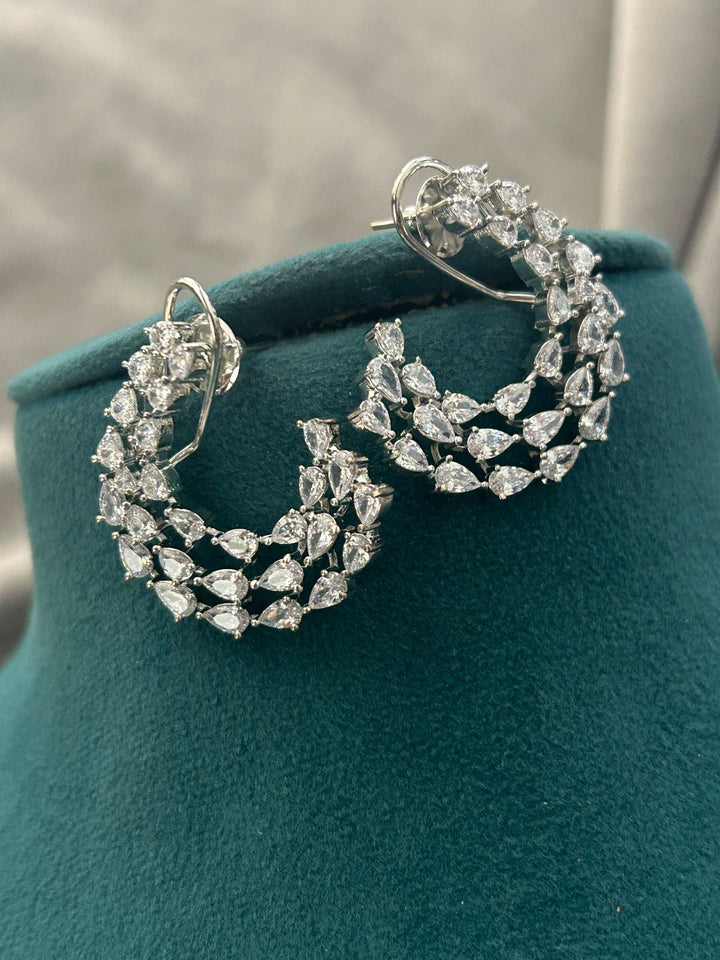 Triple Layer Diamond Look Choker Set