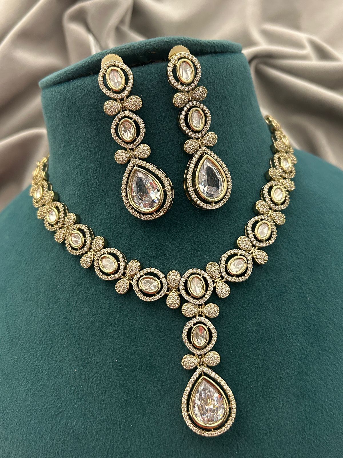Royal Radiance Kundan Diamond Look Necklace Set