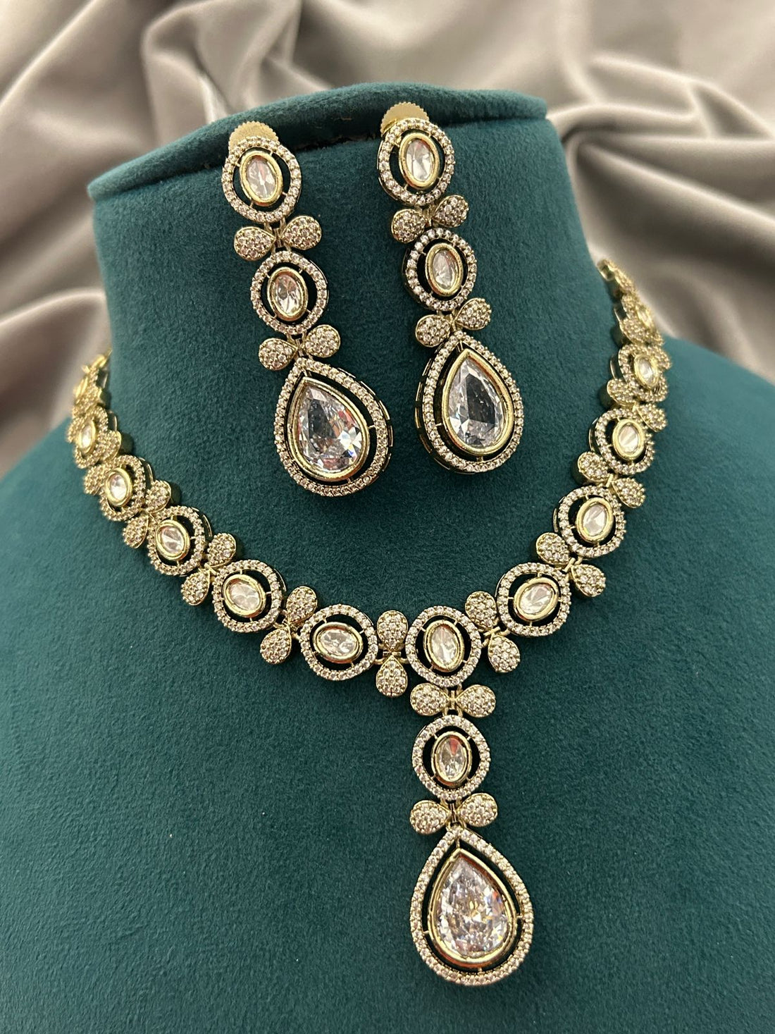 Royal Radiance Kundan Diamond Look Necklace Set