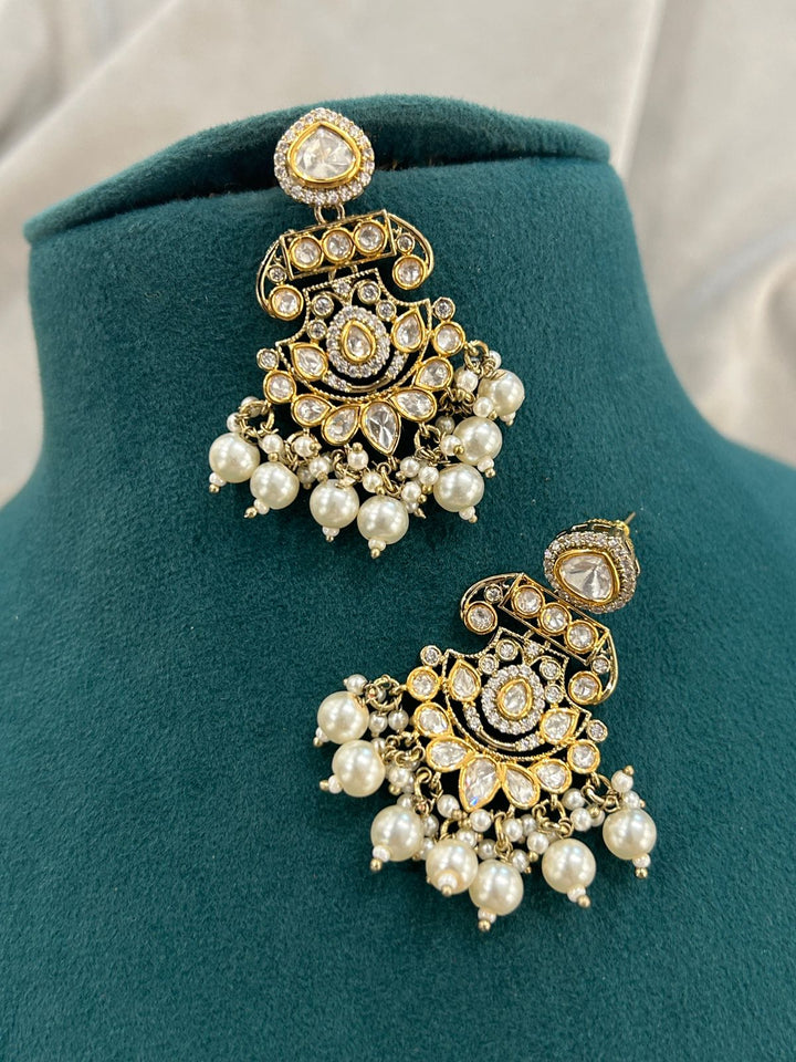 Royal Pearl Kundan Bridal Necklace Set