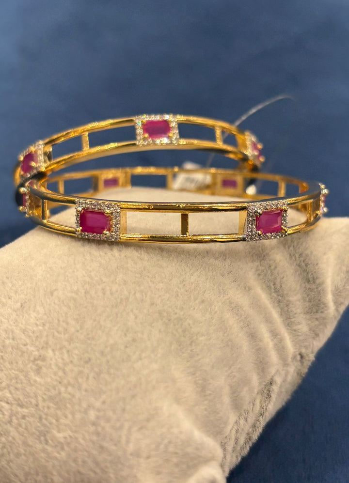 Golden Single Line CZ Diamond Necklace Set with Long Dangling Earrings