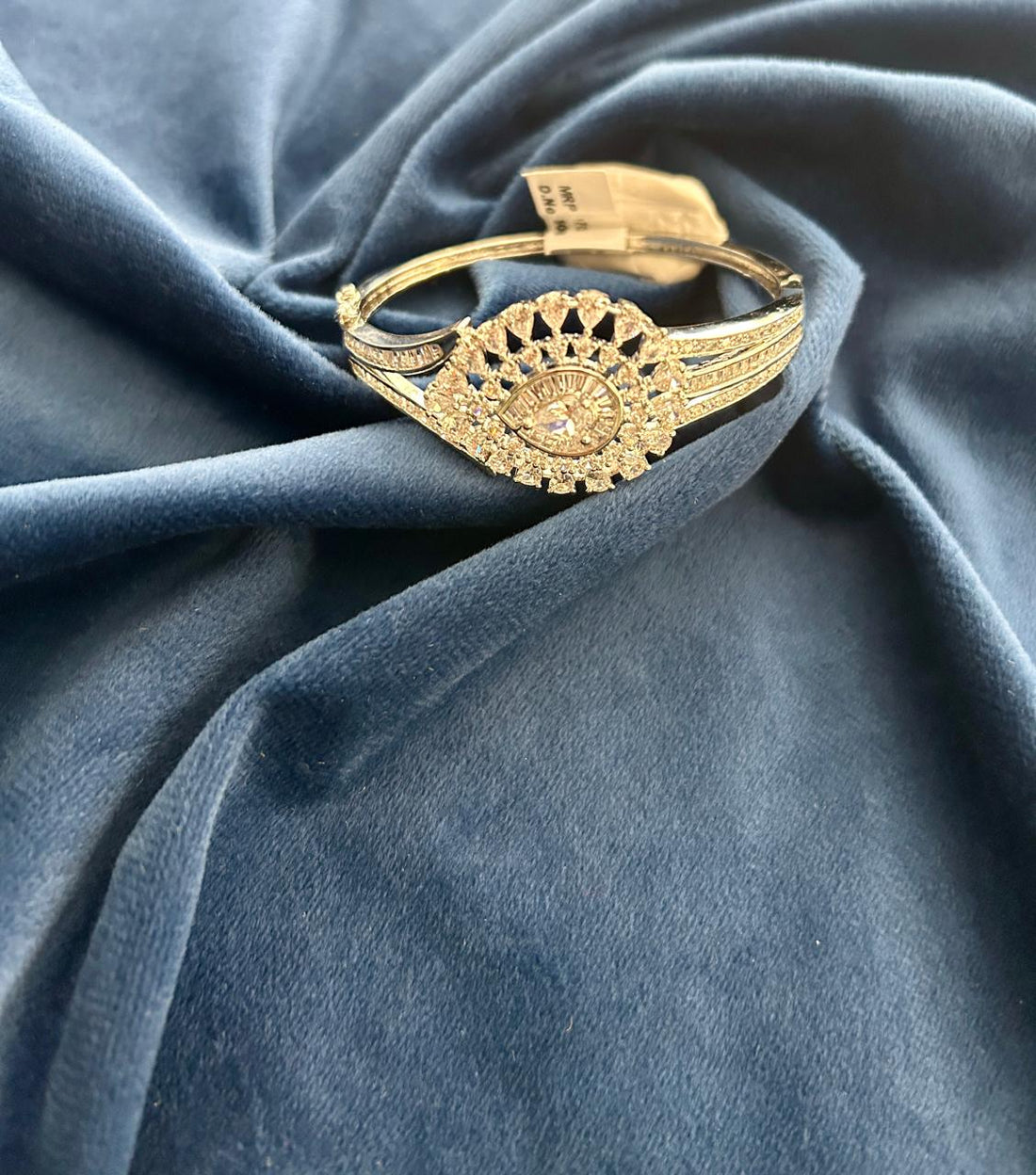 Premium CZ Diamond Openable Bracelet Bridal Sparkle Design | Sizes 2.4 | 2.6 | 2.8